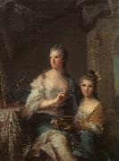 Madame Marsollier and her Daughter sg NATTIER, Jean-Marc